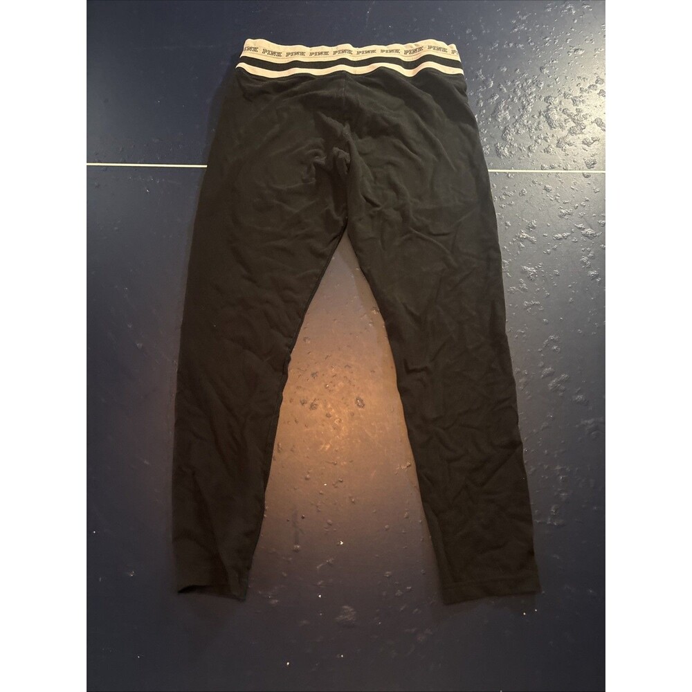 Victoria Secret Pink Dog Black And White Yoga Pants L - Picture 6 of 9
